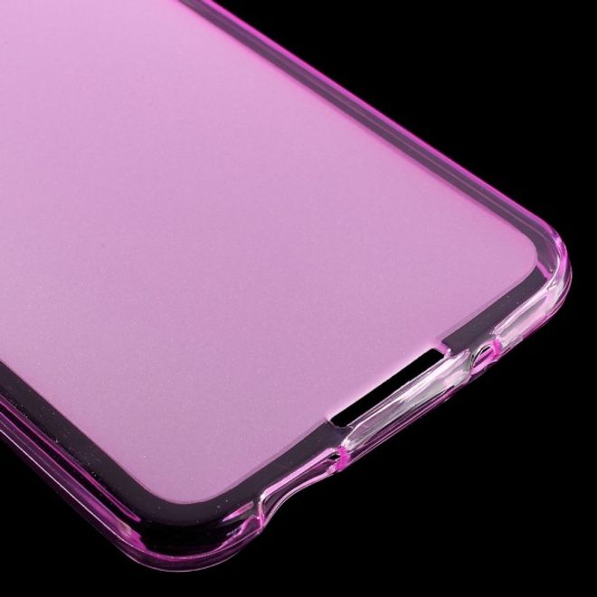 Alcatel OneTouch Idol 4S Elastische, matte Plastik Cover Hülle - rosa