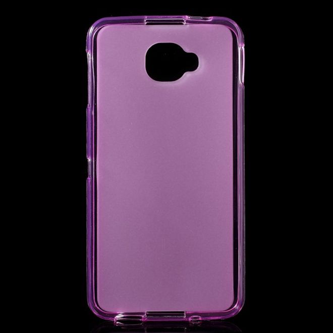 Alcatel OneTouch Idol 4S Elastische, matte Plastik Cover Hülle - rosa