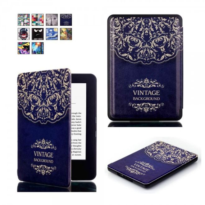 Amazon All-New Kindle Leder Smart Flip Case Hülle mit Mandala