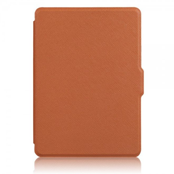 Amazon All-New Kindle Schicke Leder Smart Case Hülle mit Kreuzmuster - braun