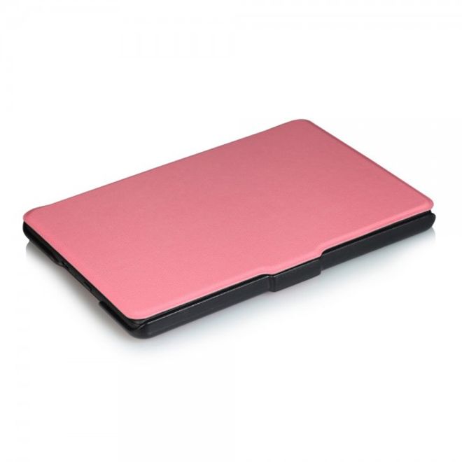 Amazon All-New Kindle Schicke Leder Smart Case Hülle mit Kreuzmuster - pink