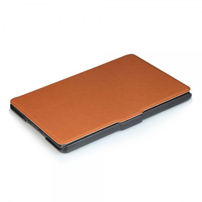 Amazon All-New Kindle Schicke Leder Smart Case Hülle mit Kreuzmuster - braun