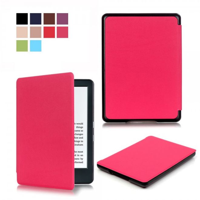 Amazon All-New Kindle Schlanke Leder Smart Cover Hülle - rosa