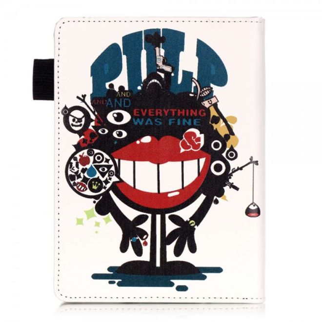 Amazon All-New Kindle Stabile Leder Smart Case Hülle mit Monster und grossem Mund
