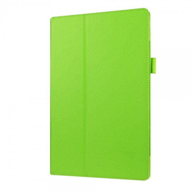 Amazon Fire HD 10 Leder Case Hülle mit Litchitextur und Standfunktion - grün