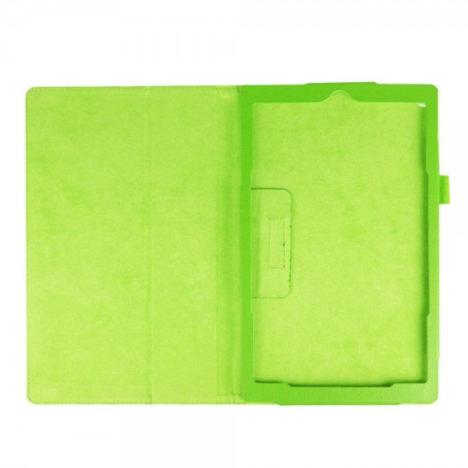 Amazon Fire HD 10 Leder Case Hülle mit Litchitextur und Standfunktion - grün