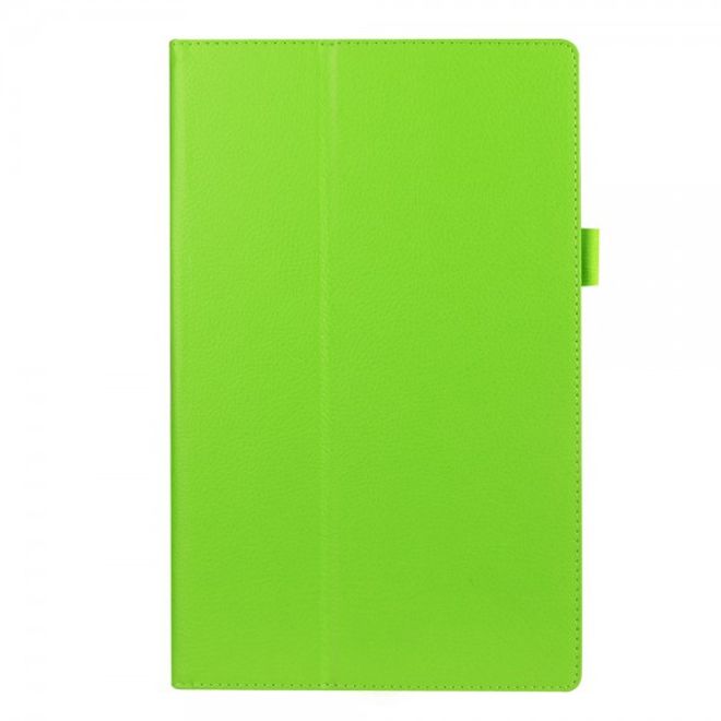 Amazon Fire HD 10 Leder Case Hülle mit Litchitextur und Standfunktion - grün