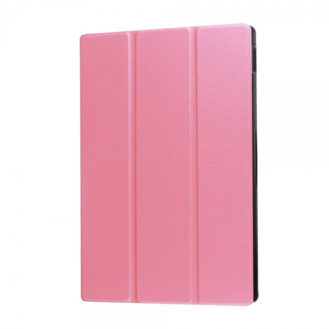 Amazon Fire HD 10 Texturierte, dreifach faltbare Leder Case Hülle mit Standfunktion - pink