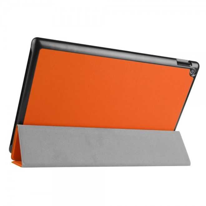 Amazon Fire HD 10 Texturierte, dreifach faltbare Leder Case Hülle mit Standfunktion - orange