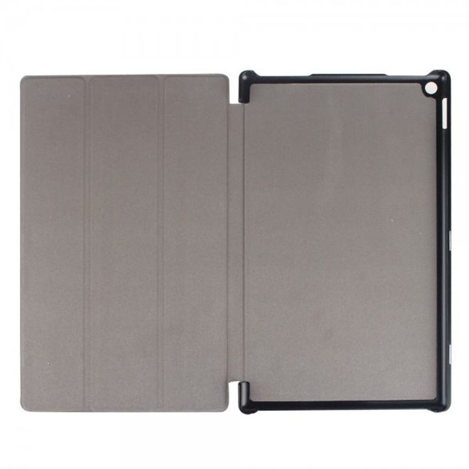 Amazon Fire HD 10 Texturierte, dreifach faltbare Leder Case Hülle mit Standfunktion - hellblau