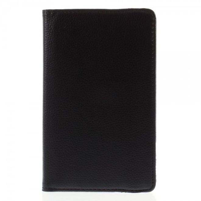 Amazon Fire HD 6 360° rotierbare Leder Cover Hülle mit Litchitextur und Standfunktion - schwarz