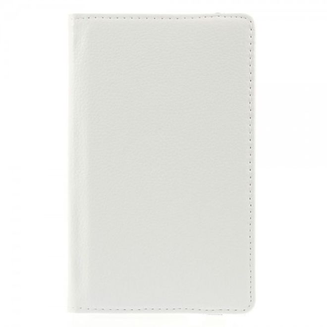 Amazon Fire HD 6 360° rotierbare Leder Cover Hülle mit Litchitextur und Standfunktion - weiss