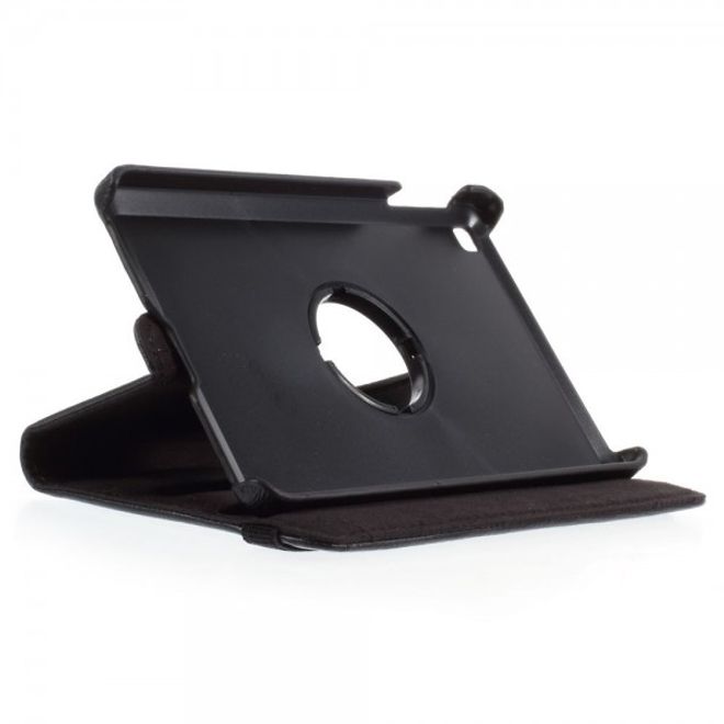 Amazon Fire HD 6 360° rotierbare Leder Cover Hülle mit Litchitextur und Standfunktion - schwarz