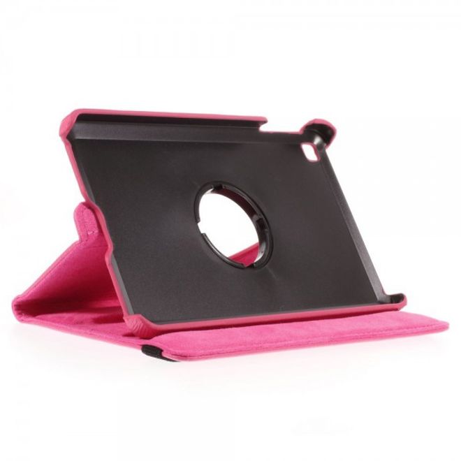 Amazon Fire HD 6 360° rotierbares Leder Cover Hülle mit Litchitextur und Standfunktion - rosa