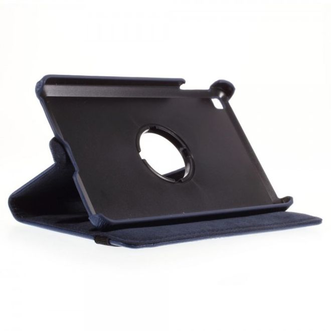 Amazon Fire HD 6 360° rotierbare Leder Cover Hülle mit Litchitextur und Standfunktion - dunkelblau
