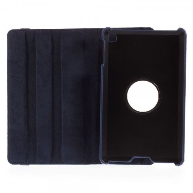 Amazon Fire HD 6 360° rotierbare Leder Cover Hülle mit Litchitextur und Standfunktion - dunkelblau