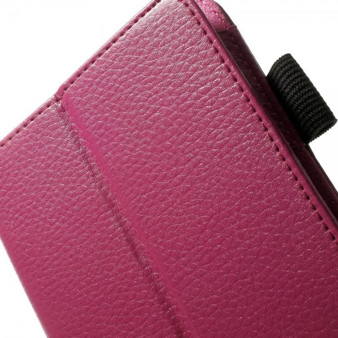 Amazon Fire HD 6 Tablet (2014 Version) Leder Smart Case Hülle mit Litchitextur - rosa