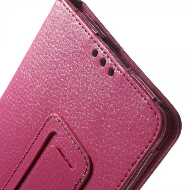 Amazon Fire HD 6 Tablet (2014 Version) Leder Smart Case Hülle mit Litchitextur - rosa