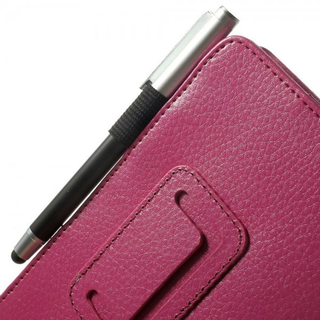 Amazon Fire HD 6 Tablet (2014 Version) Leder Smart Case Hülle mit Litchitextur - rosa
