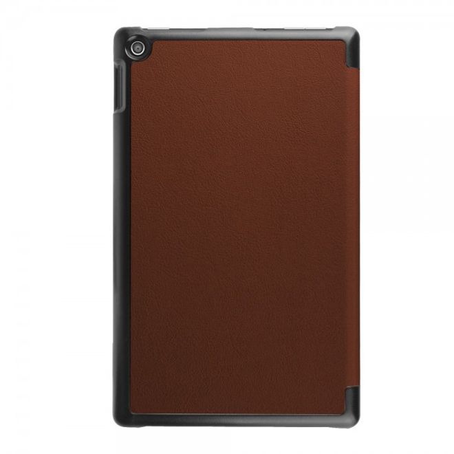 Amazon Fire HD 8 Dreifach faltbare Leder Case Hülle mit Standfunktion - braun