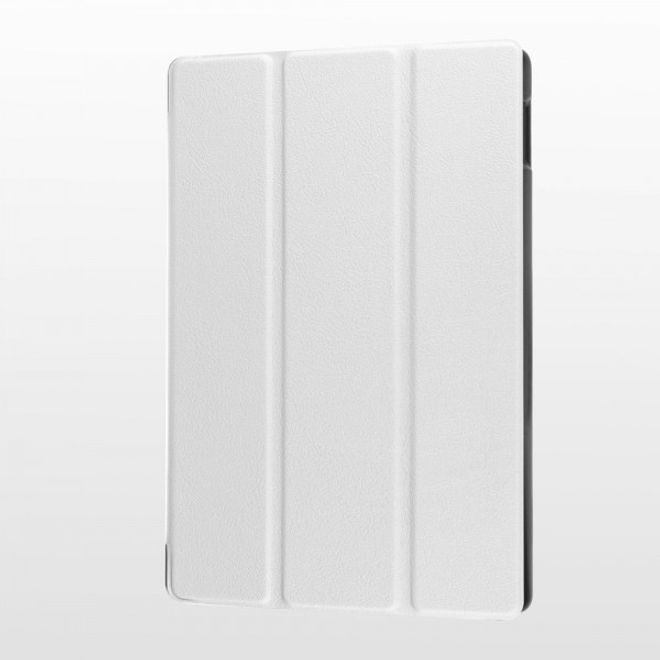 Amazon Fire HD 8 Dreifach faltbare Leder Case Hülle mit Standfunktion - weiss