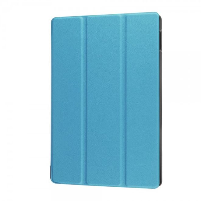 Amazon Fire HD 8 Dreifach faltbare Leder Case Hülle mit Standfunktion - hellblau