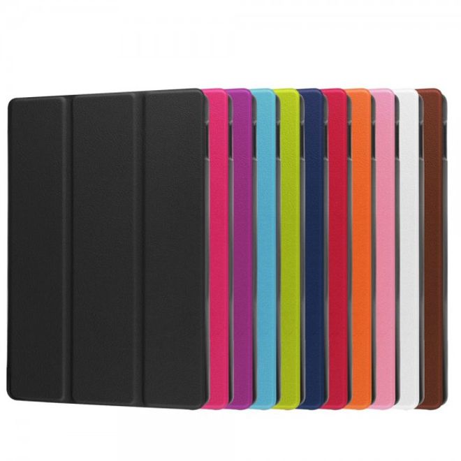 Amazon Fire HD 8 Dreifach faltbare Leder Case Hülle mit Standfunktion - hellblau