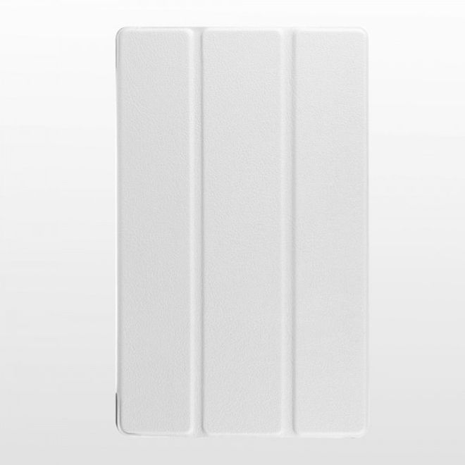 Amazon Fire HD 8 Dreifach faltbare Leder Case Hülle mit Standfunktion - weiss