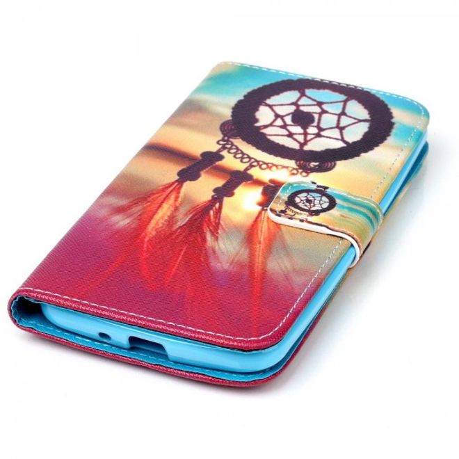 Asus Zenfone 2 Laser 5.5 Handyhülle - Case aus Leder - mit Traumfänger