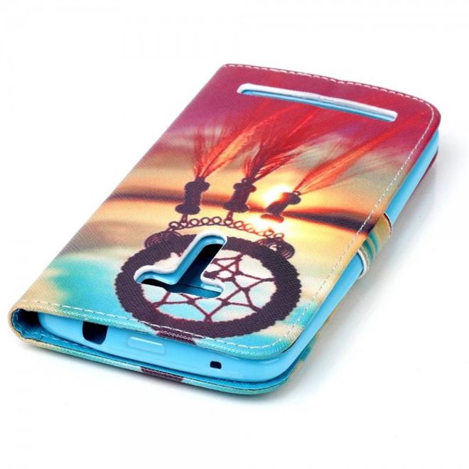 Asus Zenfone 2 Laser 5.5 Handyhülle - Case aus Leder - mit Traumfänger