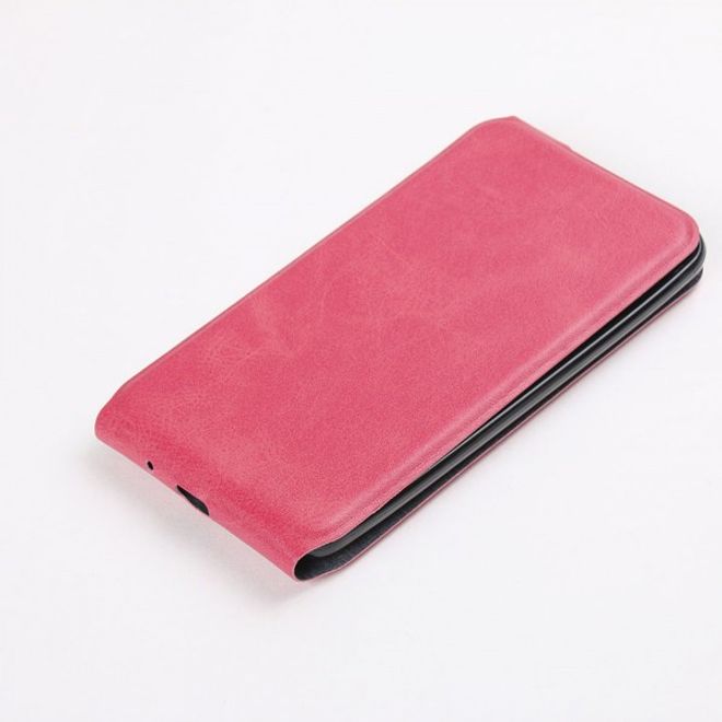 Asus Zenfone 2 Laser 5.5 Handyhülle - Leder Flip Case - vertikal - rosa