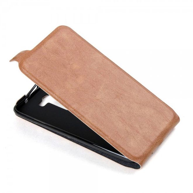 Asus Zenfone 2 Laser 5.5 Handyhülle - Leder Flip Case - vertikal - braun