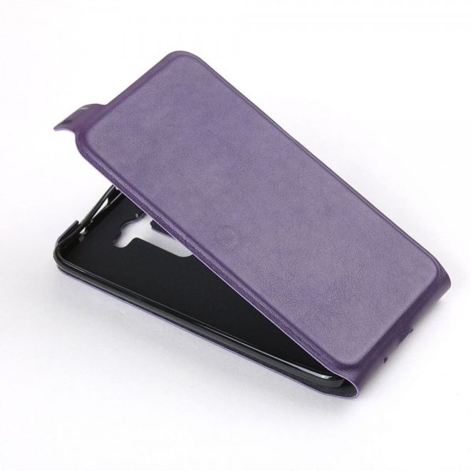 Asus Zenfone 2 Laser 5.5 Handyhülle - Leder Flip Case - vertikal - purpur