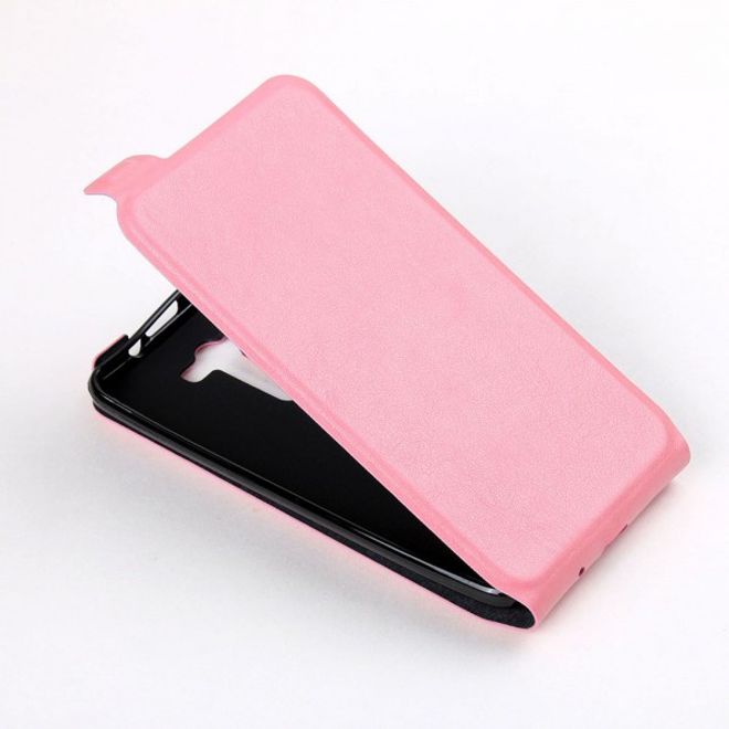 Asus Zenfone 2 Laser 5.5 Handyhülle - Leder Flip Case - vertikal - pink