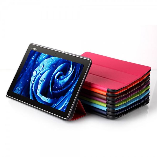 Asus ZenPad 10 Dreifach faltbare Leder Smart Case Hülle - schwarz