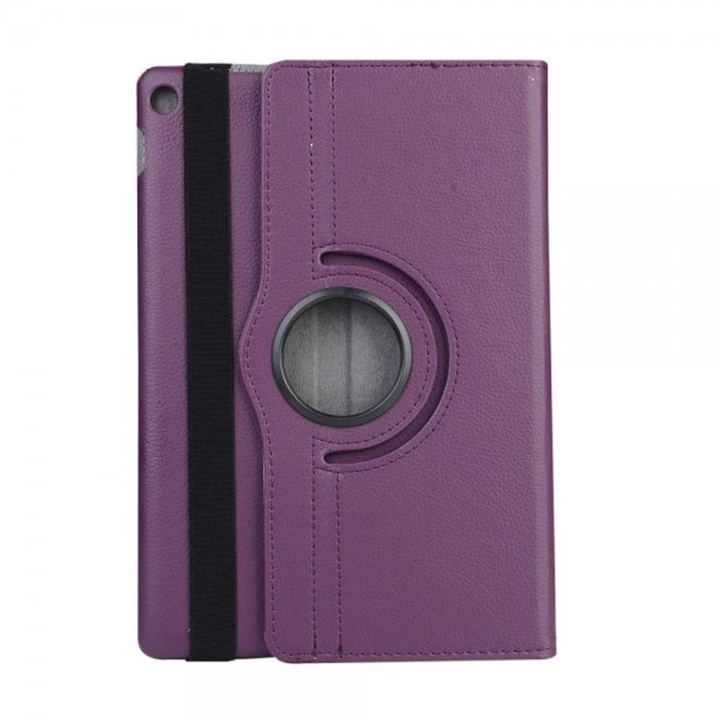 Asus ZenPad 10 Rotierbare Leder Cover Case Hülle mit Litchitextur - purpur