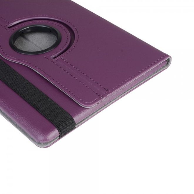 Asus ZenPad 10 Rotierbare Leder Cover Case Hülle mit Litchitextur - purpur