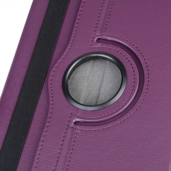 Asus ZenPad 10 Rotierbare Leder Cover Case Hülle mit Litchitextur - purpur