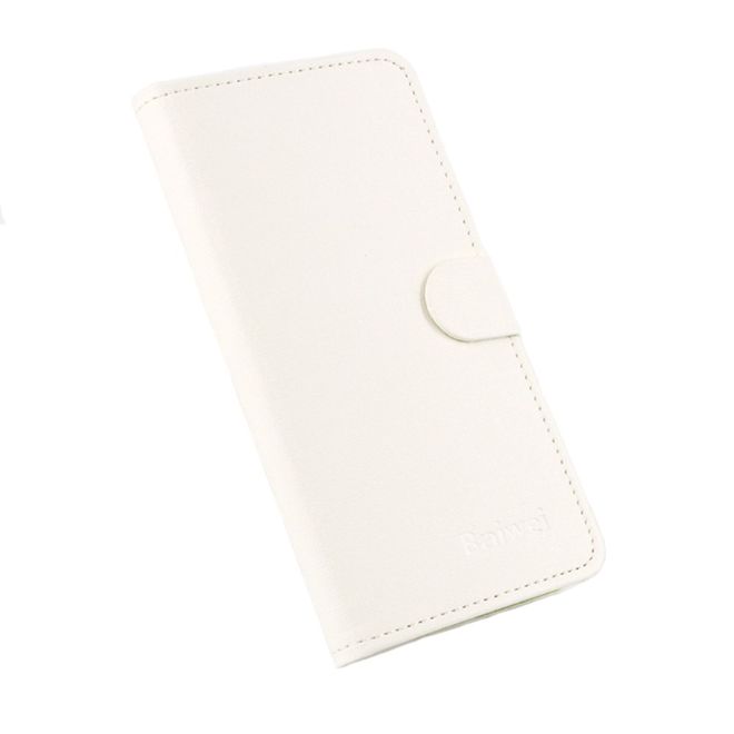 Baiwei - Google Pixel XL Hülle - Case aus Leder - mit Kontrastfarben - weiss