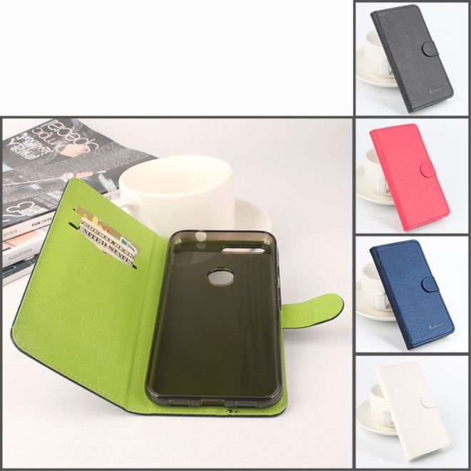 Baiwei - Google Pixel XL Hülle - Case aus Leder - mit Kontrastfarben - weiss