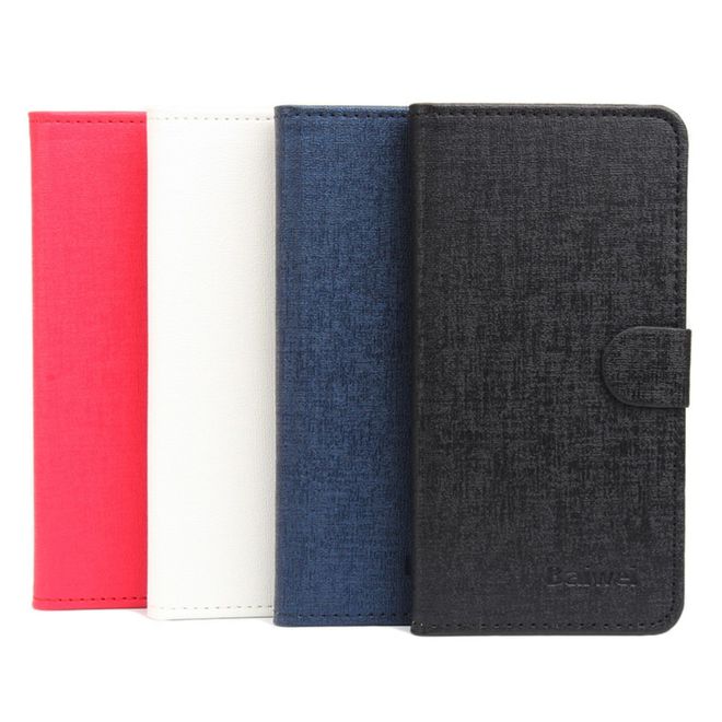Baiwei - Google Pixel XL Hülle - Case aus Leder - mit Kontrastfarben - weiss