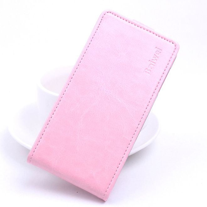 Baiwei - Handyhülle für Google Pixel XL - Crazy Horse Leder Cover - vertikal - pink