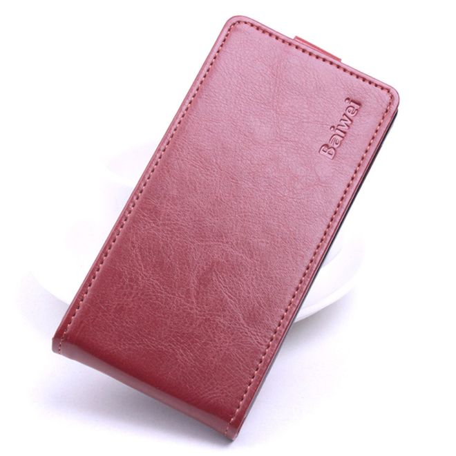 Baiwei - Handyhülle für Google Pixel XL - Crazy Horse Leder Cover - vertikal - braun