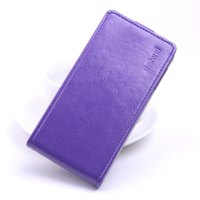 Baiwei - Handyhülle für Google Pixel XL - Crazy Horse Leder Cover - vertikal - purpur