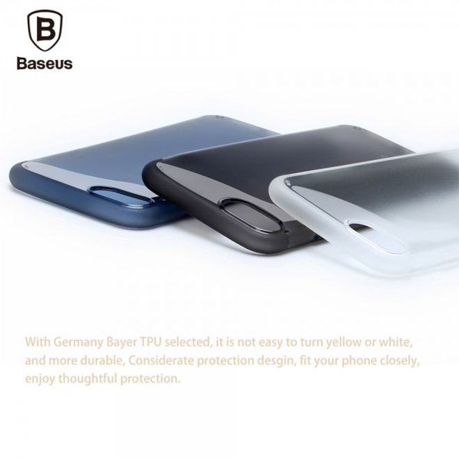 Baseus - iPhone 8 Plus / 7 Plus Hülle - TPU Softcase Simple Series - blau