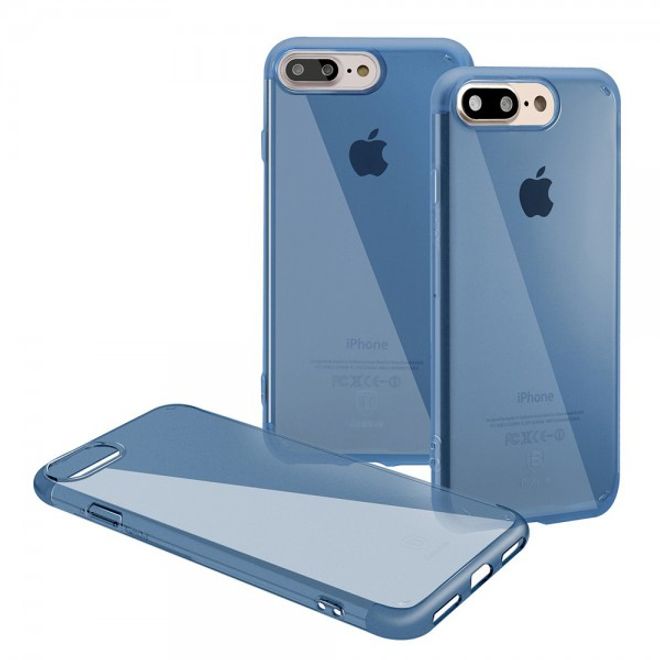 Baseus - iPhone 8 Plus / 7 Plus Hülle - TPU Softcase Simple Series - blau