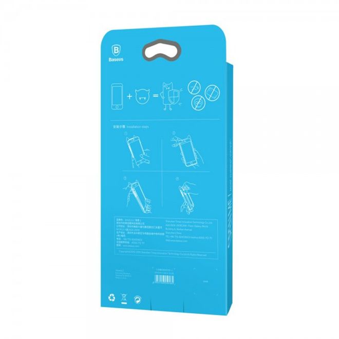 Baseus - iPhone 8 Plus / 7 Plus Cover - Hülle aus Silikon - 3D Devil Series - rot