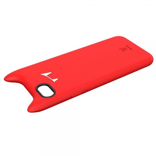 Baseus - iPhone 8 Plus / 7 Plus Cover - Hülle aus Silikon - 3D Devil Series - rot