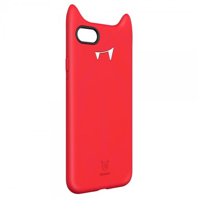 Baseus - iPhone 8 Plus / 7 Plus Cover - Hülle aus Silikon - 3D Devil Series - rot