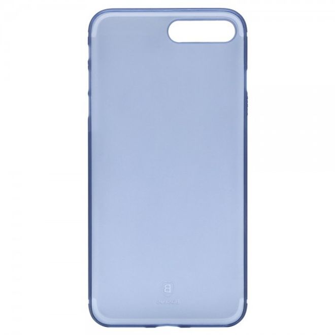 Baseus - Hülle für iPhone 8 Plus / 7 Plus - Case aus Hart Plastik (0.5mm) - transparent/blau